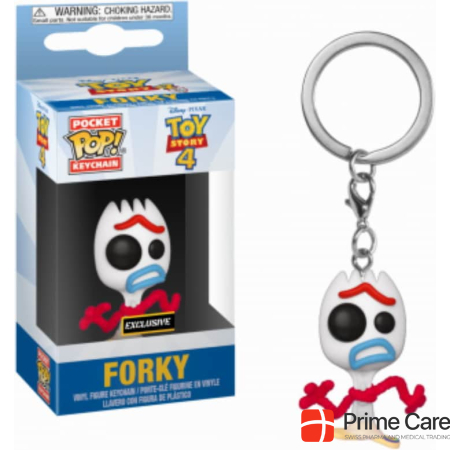 Funko Keychain - Toy Story 4: Forky (new expression), Vinyl Figure, 4 cm