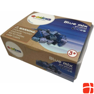 Q-Bricks Building Blocks Box 300 Синяя смесь