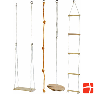 Playtastic 4-piece swing and climbing set for children