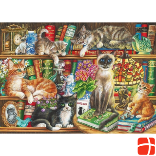 Gibsons Puzzle Puss in Books 1000 pieces
