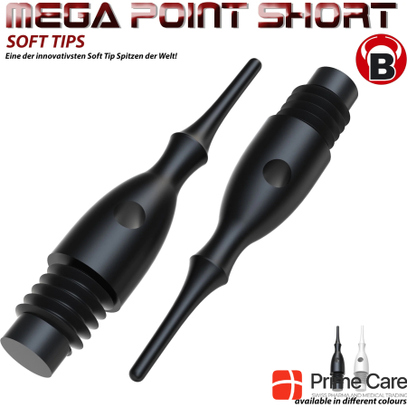 Bull's Mega Point Tips Short 6mm(2BA)