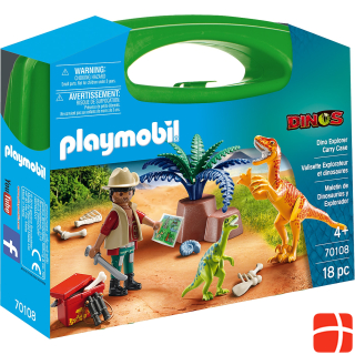 Playmobil Большой исследовательский кейс с динозаврами