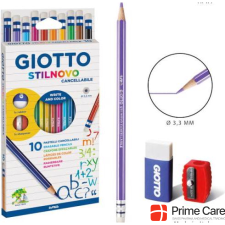 Giotto Colored pencil Stilnovo Erasable 10s