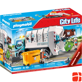Playmobil 70885 Garbage truck with flashing light