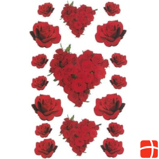 BSB-Obpacher Aufkleber Deco Sticker rote Rosen