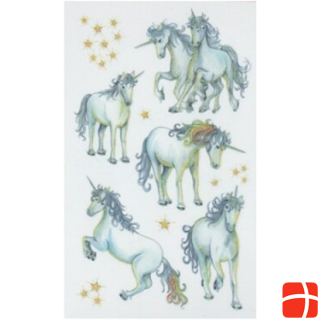 BSB-Obpacher Sticker Deco Sticker white glittery unicorns