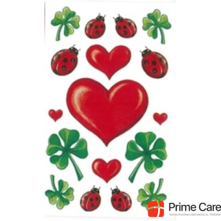 BSB-Obpacher Sticker Deco Sticker Heart Ladybug Shamrock