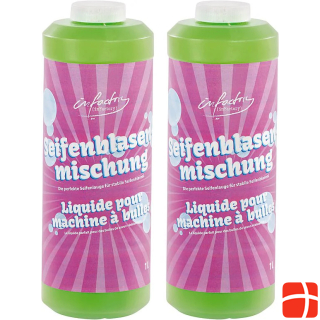 Infactory Set of 2 mixture for colorful bubbles, 2x 1 liter