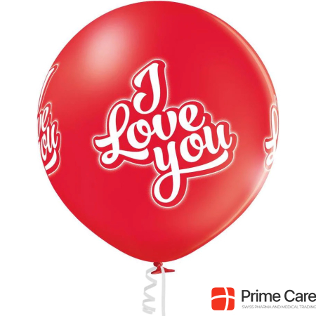 Belbal Balloon I Love You Red, Ø 30 cm, 50 pieces