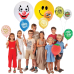 Belbal Balloon Funny Monsters Multicolor, Ø 30 cm, 50 pieces