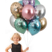 Belbal Balloon Glossy Silver, Ø 30 cm, 50 pieces