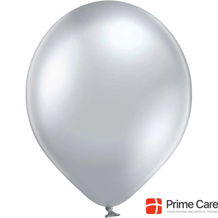 Belbal Balloon Glossy Silver, Ø 30 cm, 50 pieces