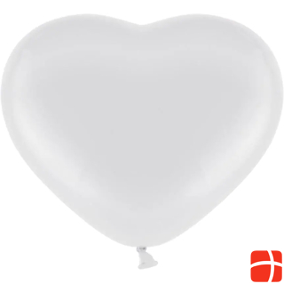 Belbal Balloon heart white, Ø 28 cm, 25 pieces