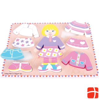Bigjigs Wooden Dress Up Puzzle Girl