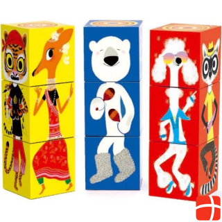 Djeco Jeux éducatifs 9 кубиков Drôles d'animaux