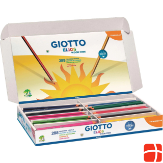 Giotto Elios Wood Free Schoolpack из 288 цветных карандашей