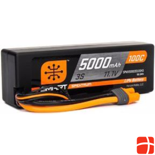 Spectrum LiPo Pack 5000mAh 3S 11.1V 100C Smart LiPo Hard Case IC3