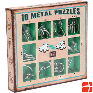 Набор металлических головоломок Eureka — набор из 10 металлических головоломок зеленого цвета (доступно только на дисплее 52473355)