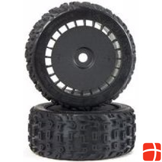 Arrma dBoots Qatar T Belted 6S Tire Set Glued Blk 2