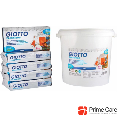 Giotto Modeling clay white Smart bulk pack (5 1kg bars)