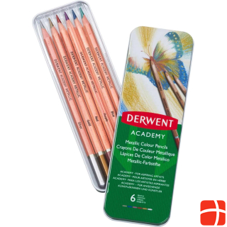 Цветные карандаши Derwent Academy Metallic 6 шт.