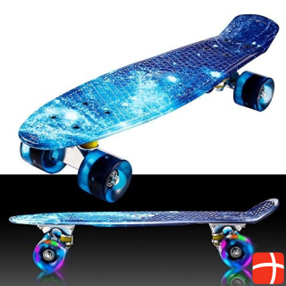 Bunao Skateboard mit Leuchtrollen
