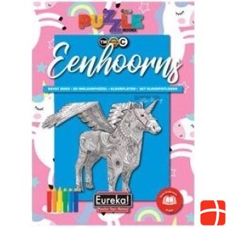 Eureka 3D Puzzle Books Kleuren Puzzelboek Eenhoorns