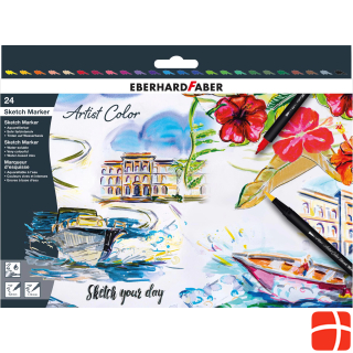 EberhardFaber Fiber pen Sketch Marker Artist Color 24 pieces