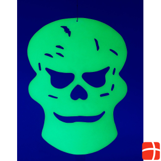 Infactory Glow-in-the-dark Halloween window decoration skull