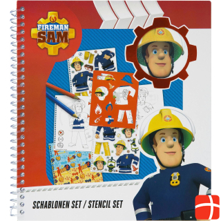 Undercover Craft set stencils Fireman Sam 30 pieces