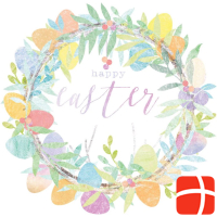 ppd Servietten Easter Wreath 33x33
