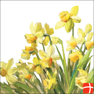 Ambiente Serviette 33cm Golden Daffodils