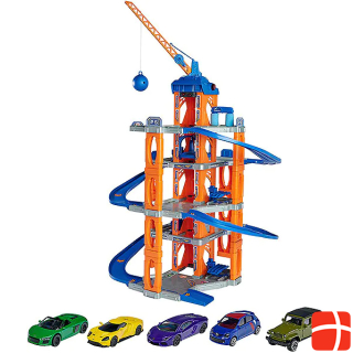 Majorette Garage with elevator and 5 cars