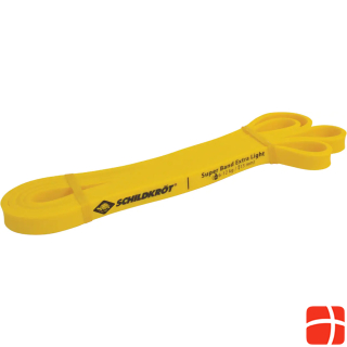 Schildkröt Super Band Extra Light, 13 mm, yellow resistance band made of premium latex, easy transport