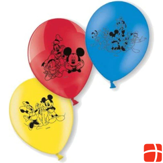 Neutral Ballons Micky Maus 6 Stk. 999227 gelb, rot, blau 22.8cm