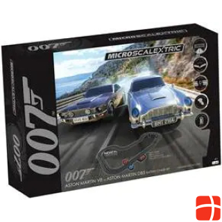 Hornby Micro Scalextric 007 Race Set-DB5 против V8 (аккумулятор)