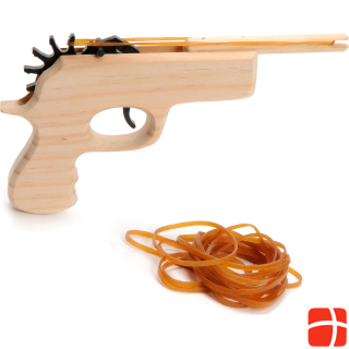 Playwood Wooden gun with elastic