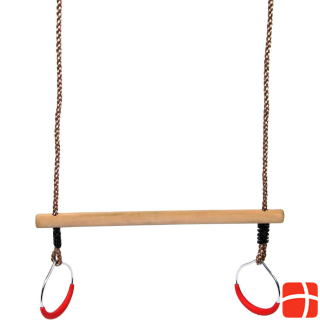 SwingKing Trapeze Hout met Rings