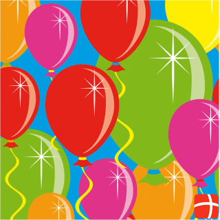 Folat Napkin balloons
