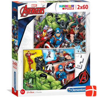 Clementoni Puzzle The Avengers, 2x60st.