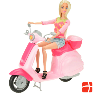 Toi-Toys LAUREN teenage doll on scooter