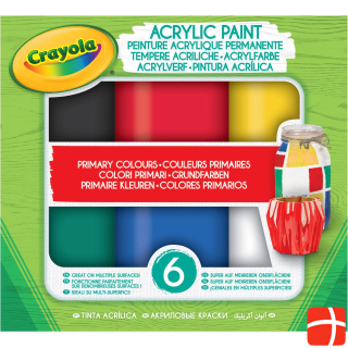 Основные цвета акриловой краски Crayola.