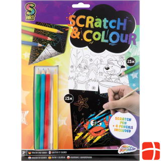 Grafix Craft set Scratch and Colors A4