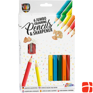 Grafix 6 crayons with sharpener