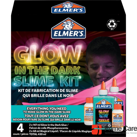 Elmer's Glow in the Dark set for sticky slime