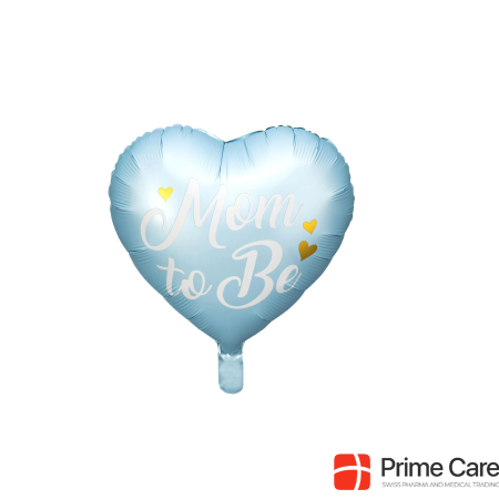 Partydeco Foil Balloon Mom to be Blue