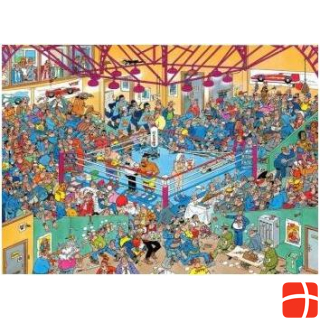 Jumbo 82029 - Boxing Match by Jan van Haasteren, jigsaw puzzle, 1000 pieces