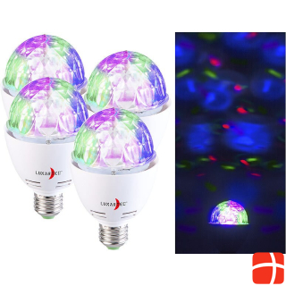 Lunartec Set of 3 rotating disco lights with RGB color effects