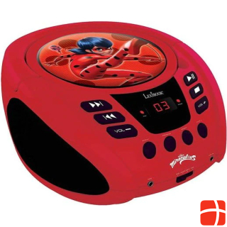 Lexibook Miraculous Portable CD player with Mic Jack
