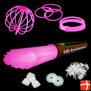 Knicklichter 100 arm bend lights in PINK incl. highly flexible TopFlex connectors